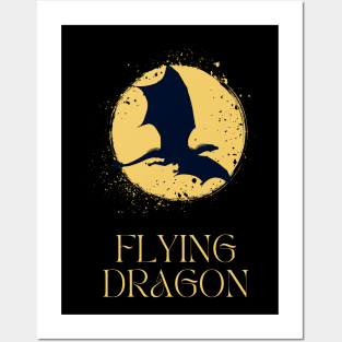 Flying Dragon Fantasy Wings of Myth Posters and Art